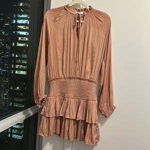 DUSTY ROSE COLOURED DRESS - SIZE SMALL